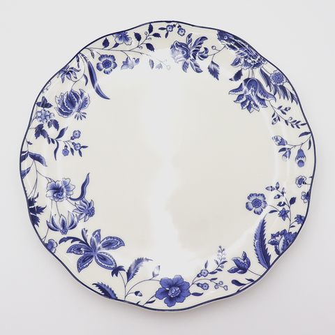 Indigo Vine Floral Plates