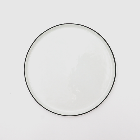 Delphinium Black Rim Plates