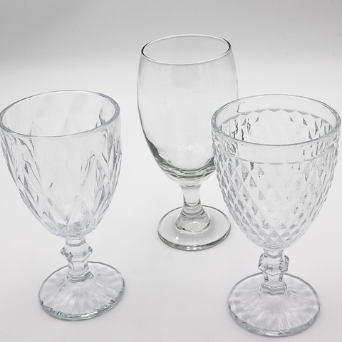 Eclectic Mismatched Water Goblet
