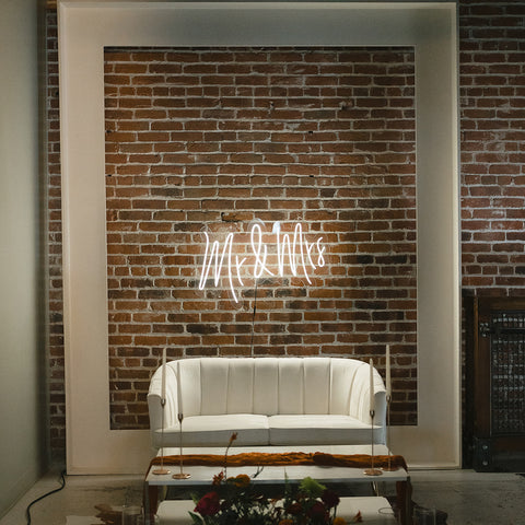 Mr & Mrs Neon Sign