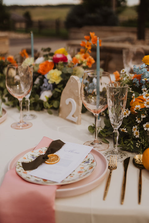 Silvery Lupine Champagne Flute