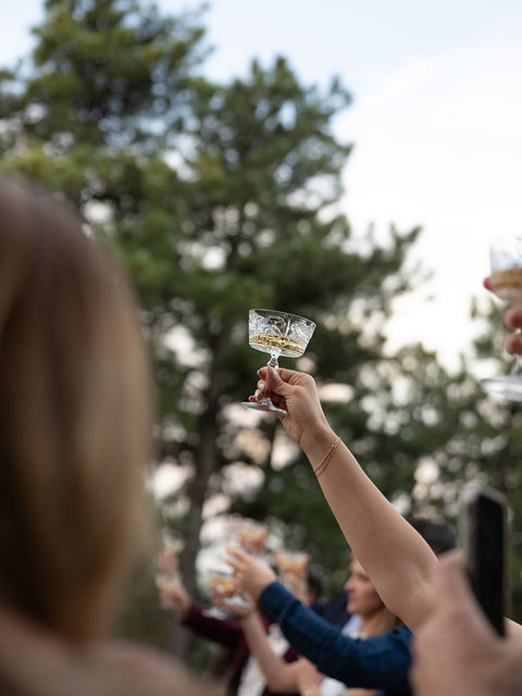 Forget-Me-Not Champagne Coupe