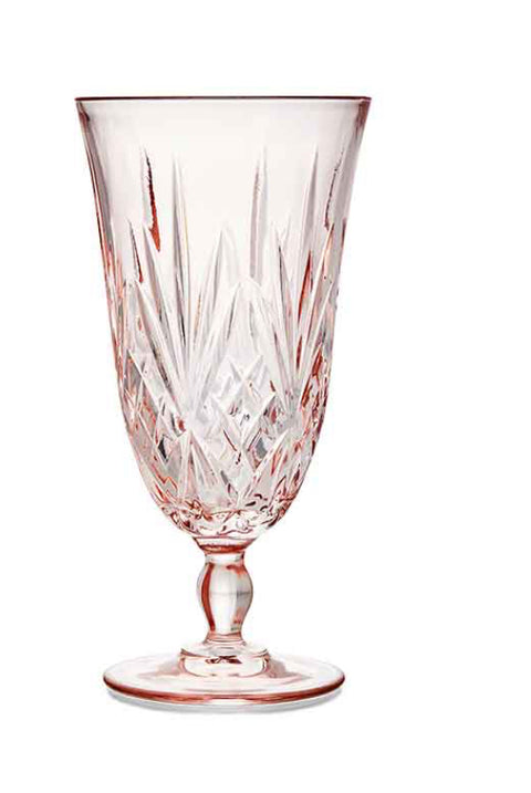 Pink Tulip Water Goblet