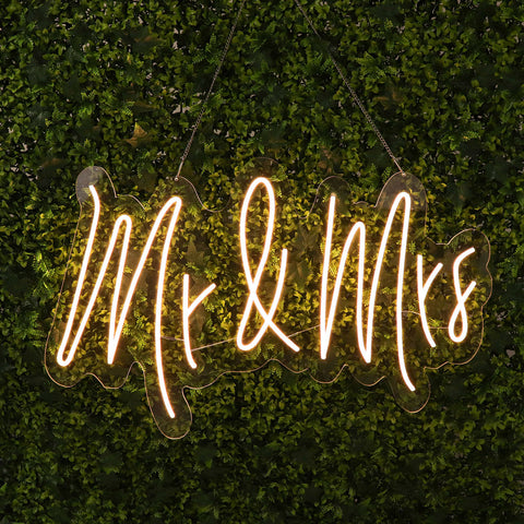 Mr & Mrs Neon Sign