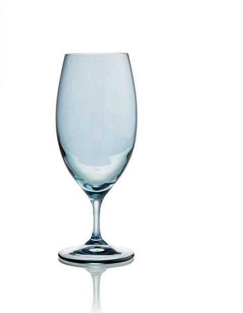 Blue Hydrangea Water Goblet