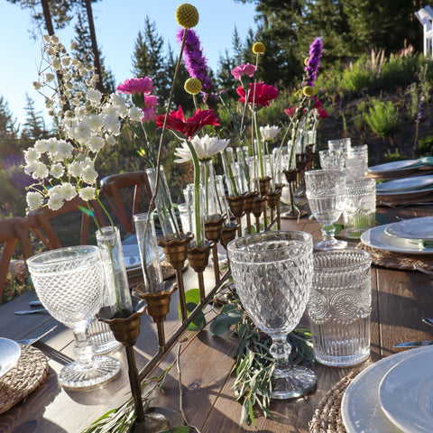 Eclectic Mismatched Water Goblet