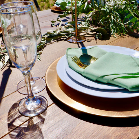 Yarrow Gold Charger Plate