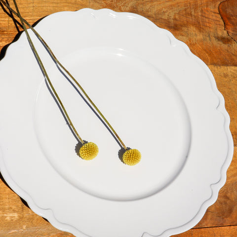 Baby's Breath Scalloped Charger