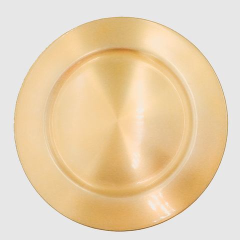Yarrow Gold Charger Plate