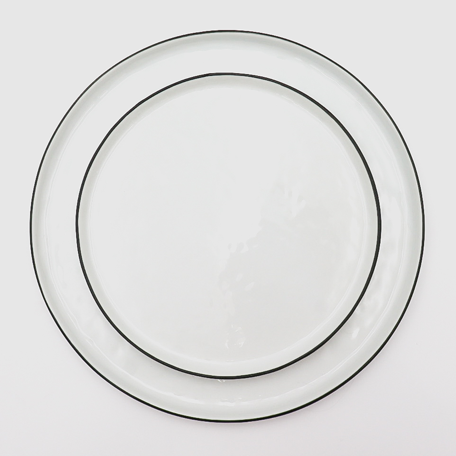 Delphinium Black Rim Plates – The Wildflower Denver