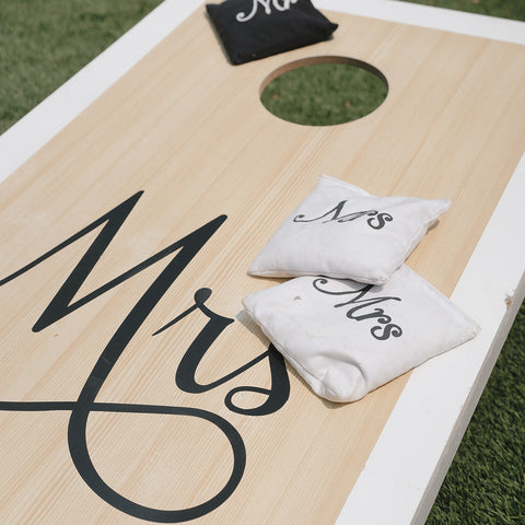 Mr & Mrs Cornhole Boards