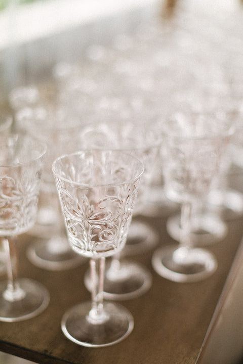 Forget-Me-Not Wine Glass
