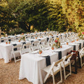 wedding & event tables and chairs - available to rent by the Wildflower Denver, the premier wedding and event rental vendor. 