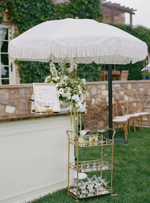 Ruffled Outdoor Umbrella