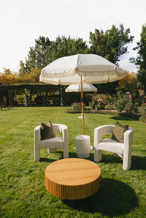 Ruffled Outdoor Umbrella