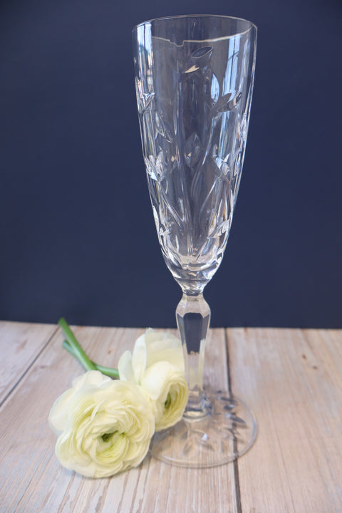 Silvery Lupine Champagne Flute