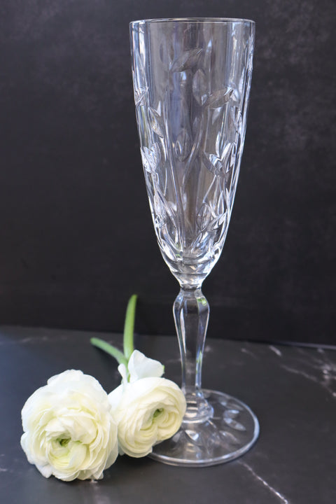 Silvery Lupine Champagne Flute