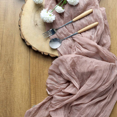 Cheesecloth Boho Table Runner