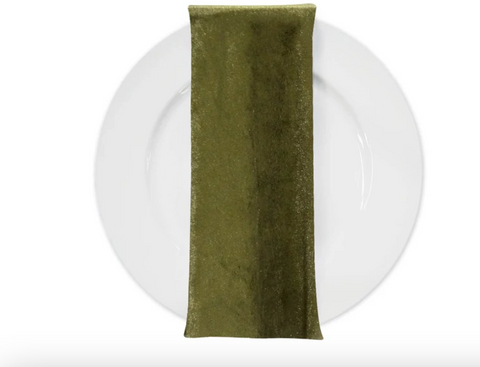 Velvet Napkins - Olive