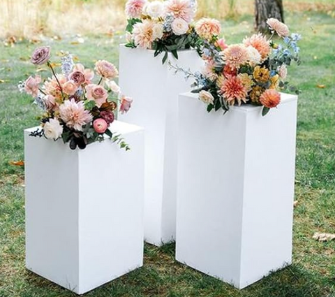 White Pedestals