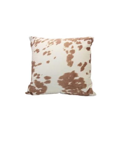 Cow Hide Throw Pillow