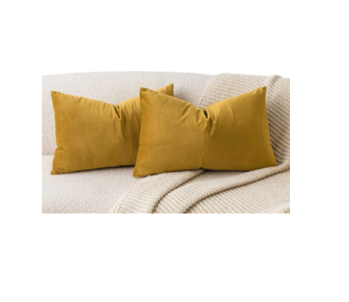 Golden Throw Pillow