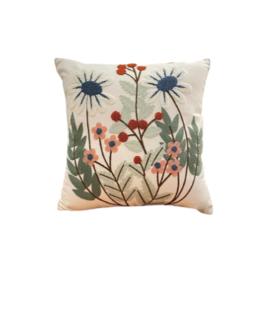 Prairie Bloom Throw Pillow