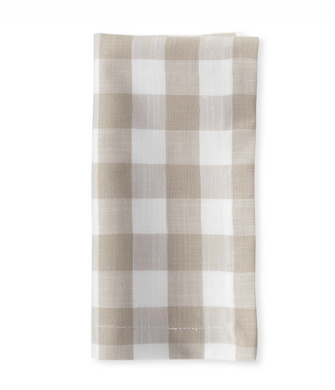 Mini Check Travertine Napkin