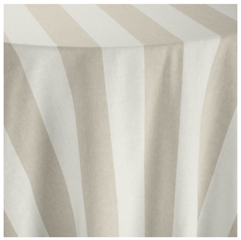 Vintage Stripe Natural Tablecloth