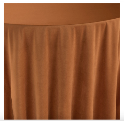 Velvet Rust Tablecloth