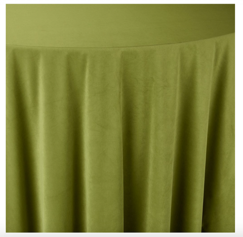 Velvet Chartreuse Tablecloth