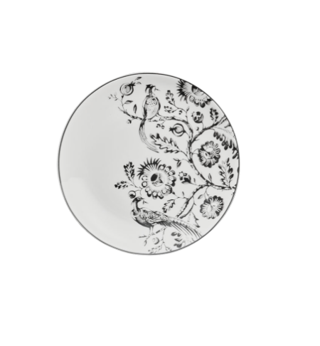 Delphinium Black Rim Plates