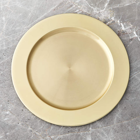 Yarrow Gold Charger Plate